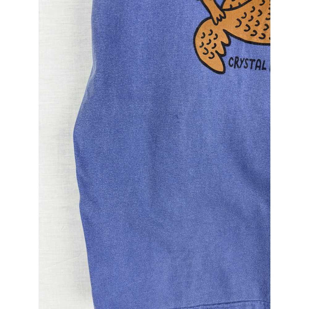 Blue 84 Mens Giving Zero Clucks Today Tank Top Crystal Beach Texas Purple Size M - Picture 6 of 10
